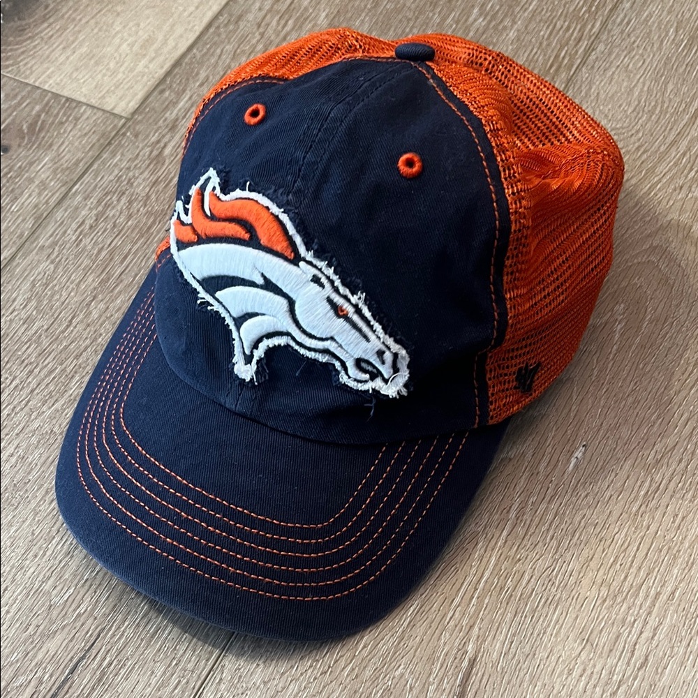 '47 Brand Denver Broncos Men's Navy and Orange Hat